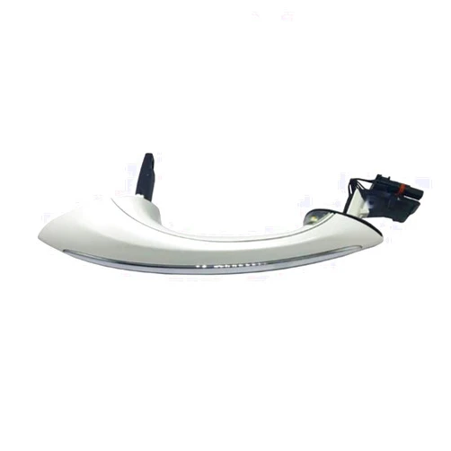 TINEOOC Replacement Door Handle, Black Car Exterior Comfort Access Door Handle Compatible for BMW 5 7 Series F01 F02 F06 F10 520d 520i 525d 528i 530d 530i,Door Handle spare parts(White,Rear left)