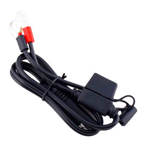 Battery Tender Ring Terminal Harness Accessory Cable - 18 inch Cord Adapter with SAE Quick Disconnect - Easy Quick Convenient for Motorcycles, Cars, ATVs and More - 081-0069-6