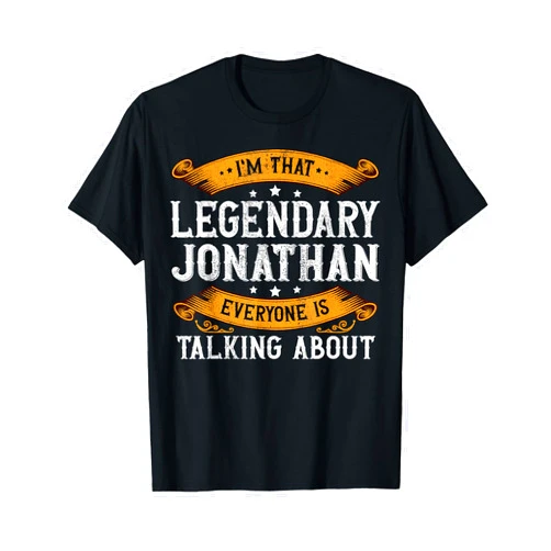 Jonathan Gifts Jonathan Men Name Birthday Gifts Jonathan Personal Name Funny Jonathan First Name T-Shirt