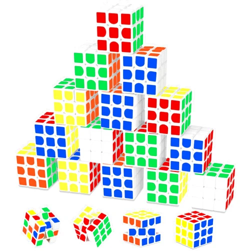 Libay Mini Cube 20 Pack Magic Cube, Puzzle Party Favors for Kids Party Puzzle Game Toys Classroom Rewards & School Prize for Students, Stress Relief Toys Goody Bag Filler Birthday Gift
