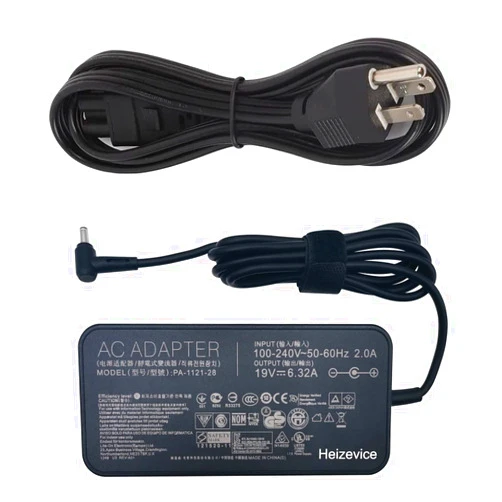 Heizevice PA-1121-28 19V 6.32A 4.5X3.0mm Power Charger for Asus FX504 UX510UW N56J N56VM N56VZ N750 N500 G50 N53S N55 Laptop Power Supply Charger Cord AC Adapter