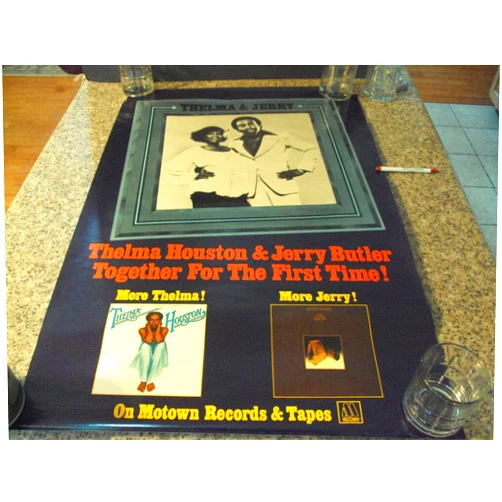 Vintage Thelma and Jerry Butler Motown 1977 23 X 36