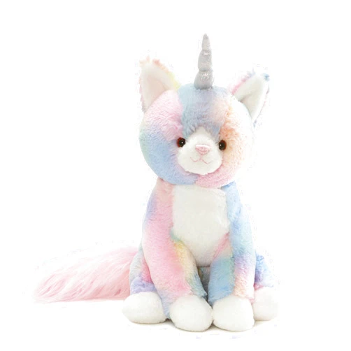 GUND Shimmer Caticorn Stuffed Animal, Unicorn Cat Plushie for Ages 1 and Up, Rainbow, 9