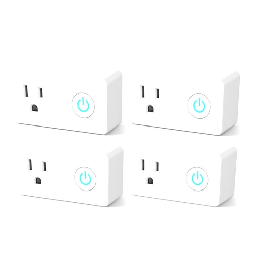 BN-LINK WiFi Heavy Duty Smart Plug Outlet, No Hub Required with Timer Function, White, Compatible with Alexa and Google Assistant, 2.4 Ghz Network Only (4 Pack)