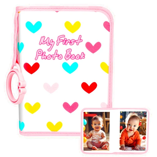 Niselity Baby Photo Book Holds 21 4x6 Photos, My First Photo Book for Baby or Toddlers, Love
