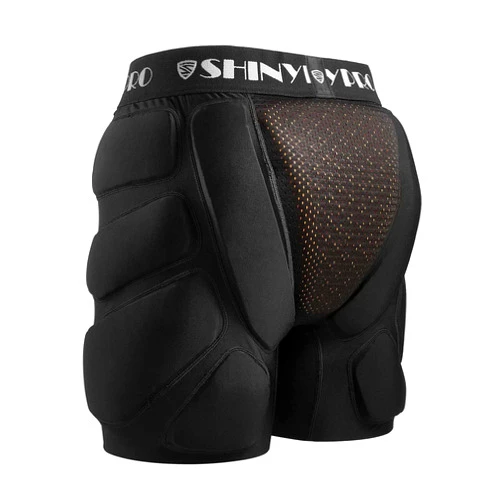 SHINYPRO Protective Padded Shorts for Snowboard and Skate CE Level 2 Butt and Tailbone Heavy Duty Protection