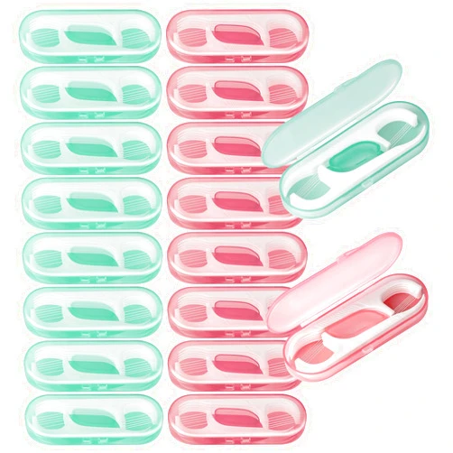 JGB Travel Floss,160 PCS Portable Flossers Dental Picks,16 Pack Individually Cases with Flossing Pick,Floss Sticks for Adults Teeth Cleaning, Sealed Storage Ideal for Family, Hotel, Trip