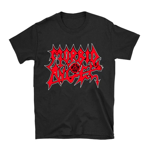 Moc.Deamiarr Men's Morbid Angel t Shirt Classic Logo Graphic Printing Shirts Top Black