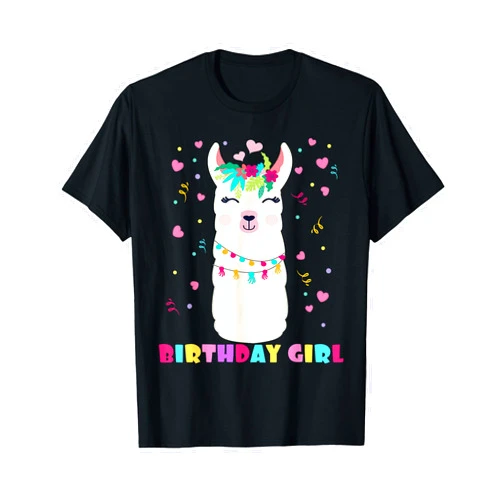 Llamazing Birthday Party Outfit Llama Lovers Birthday Girl Cute Llama Alpaca Kids Llamazing T-Shirt