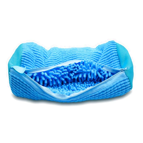 Cocoyeye Shoe washing machine bag, laundry shoe bag for washer and dryer, Reusable Zipper Plush Sneakers Washing Machine Bag for Shoes, Gym,Tennis Shoes, Delicate Blue 1pc
