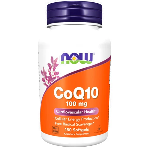 NOW Foods Supplements, CoQ10 (Coenzyme Q10) 100 mg, Pharmaceutical Grade, Cardiovascular Health*, 150 Softgels