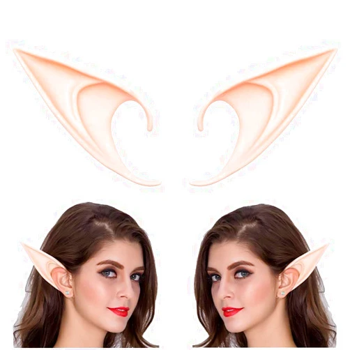GREAT&LUCKY Cosplay Fairy Pixie Elf Ears - Soft Pointed Tips Anime Party Dress Up Costume Masquerade Accessories for Halloween Christmas Party