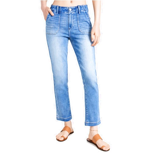 PAIGE Women's Mayslie Straight Ankle Jeans
