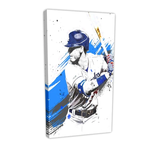 wuguia Cody Bellinger Canvas Poster Bedroom Decor Landscape Office Room Decor Gift Frame: Frame: 12x18inch(30x45cm)