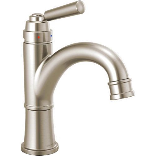 Peerless Westchester Single Hole Bathroom Faucet Brushed Nickel, Single Handle Bathroom Faucet, Drain Assembly, Brushed Nickel P1523LF-BN