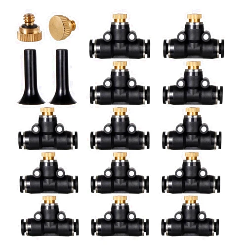 NFAMRZCAR Brass Misting Nozzles Outdoor Cooling System Heavy Duty Misting Nozzle for Outdoor Cooling system (28pc-Brass Misting Nozzles kit)