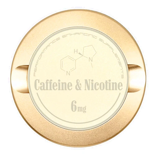 Syn Tin Edition 019: Caffeine | Metal Snus Can | Snus Container | Metal Container for Zyn | Metal Zyn Container | Pouch Tin | Smell Proof Container | Discreet Stash Container (Champagne Gold)