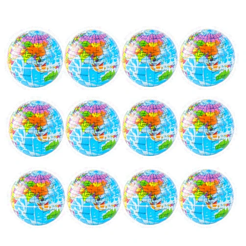CiCy Dicanence Globe Stress Balls, 12 Pack 2.5