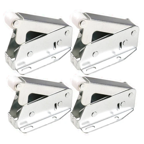 HWMATE Push to Open Touch Release Lock Spring Loaded Latch for Kitchen Cabinet Cupboard Wardrobe Door (4 Pack)