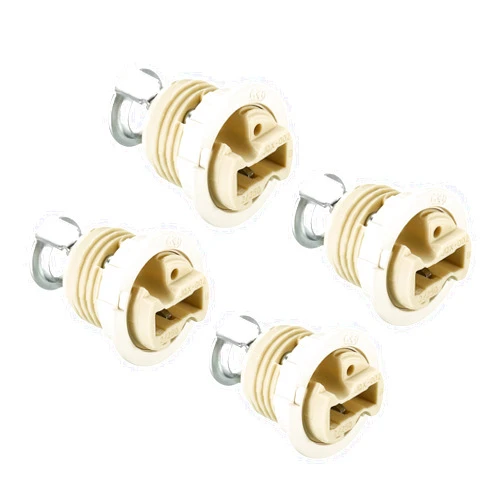 PATIKIL G9 Light Base Socket, 4 Pack Ceramic Lamp Holder Connector Lighting Replacement with 140mm Cable Wire for Halogen Incandescent LED Bulb