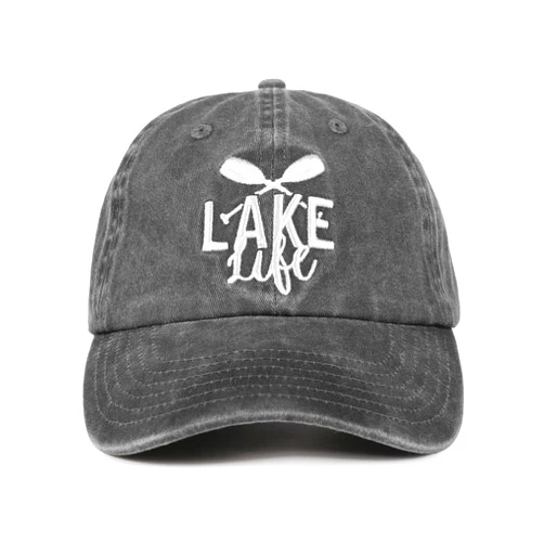InnoBeta Lake House Gifts for Women, Lake Stuff for Lake Lovers, Lake Theme, Adjustable Vintage Baseball Cap Washed Cotton Embroidered Hat, Lake Life