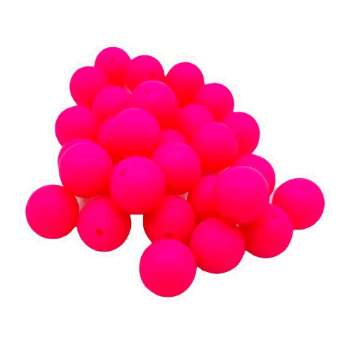 WOAEDMBY 50pcs 12mm Silicone Round Loose Pearl Beads Shaped Woman Beaded Jewelry Stretchy Beads DIY Mom Jewelry Necklace