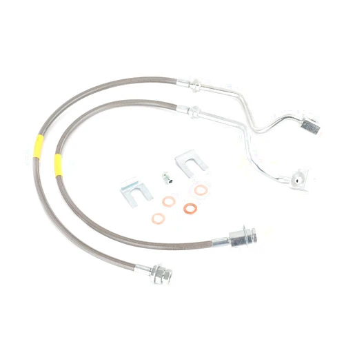 FAPO SHOCK Front Extended Stainless Steel Brake Lines Compatible with Ford F-250 Super Duty 1999-2004, with Ford F-350 Super Duty 1999-2004 4-8
