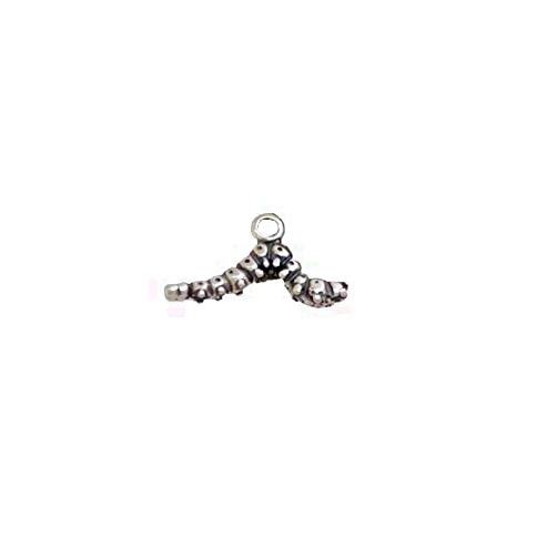 Dia-and-Jew Caterpillar Charm for Nature or Butterfly Jewelry Designs from D&J