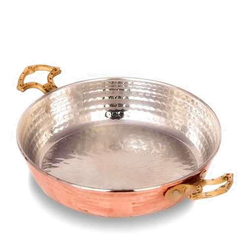 Hakan Handcrafted Pure Red Copper Egg Pan | Small Frying Pan, Breakfast, Omelette, Chef Pan for Cooking | Hand Hammered Turkish Sahan, Cooking Gift, Traditional Kitchen Gift Ideas | 7.9 in - 20 cm