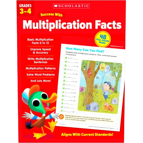 Scholastic Teaching Resources Scholastic Success with Multiplication Facts Grades 3-4 Workbook