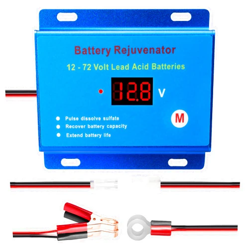 Segniwale Battery Desulfator Reconditioner for 12V–72V Lead-Acid Batteries, Pulse Repair to Restore & Extend Battery Life – Works with AGM, Gel, VRLA, SLA, Flooded – for Car, RV, Solar, Marine, Golf Cart