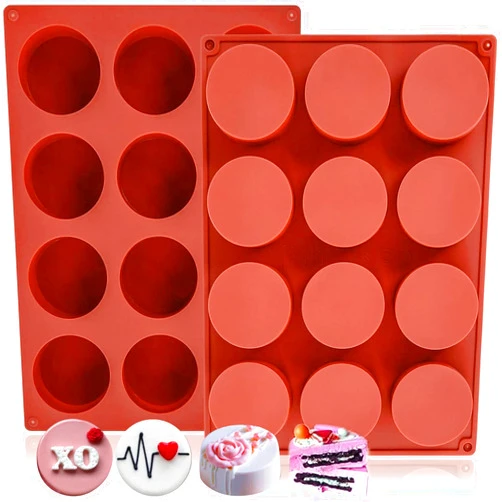 HKNMTT Oreo Silicone Molds 2 PCS, 12-Cavity 2.1