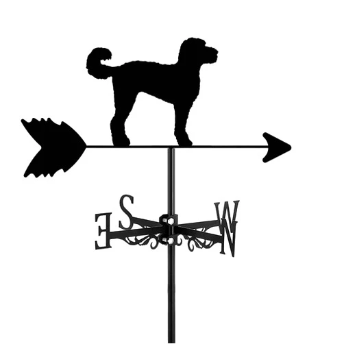 ANCNA-U Weathervane for Roof Mount Weathercock Garden Outdoors Wind Direction Indicator, Animal Dog Puppy Shape Metal Weather Vane Home Decorations Ornament Gift for Farm Yard,Pyrenean Mountain Do