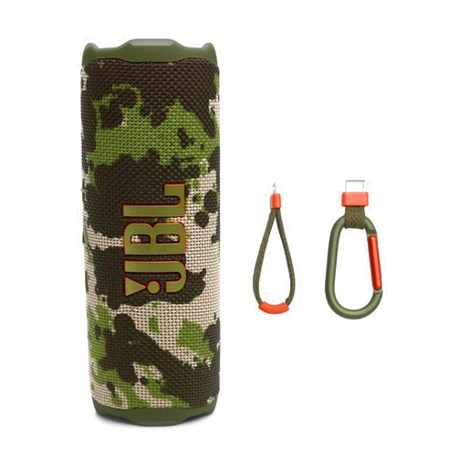 JBL Flip 7 - Portable Waterproof and Drop-Proof Speaker, Bold Pro Sound with AI Sound Boost, 16Hrs of Playtime, and PushLock System with Interchangeable Accessories (Squad)