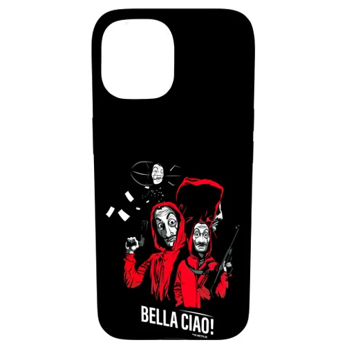 La Casa De Papel iPhone 15 Netflix La Casa De Papel Bella Ciao Group Shot Logo Case