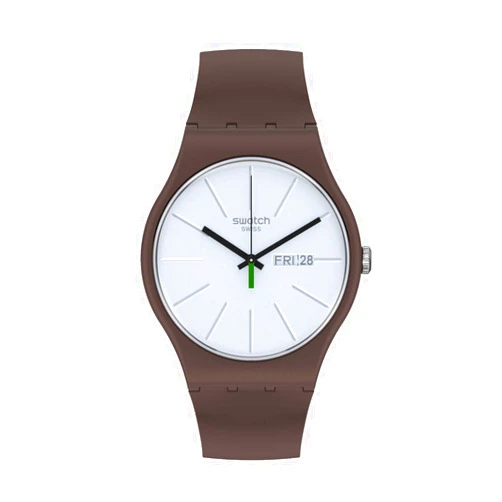 Swatch LAKI Unisex Watch (Model: SO29M701), brown