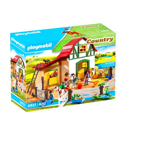 Playmobil 6927 Country Pony Farm with 2 Pony Stalls and Storage Loft