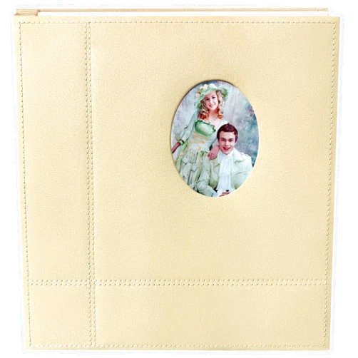 ZOVIEW ART Photo Album Can Hold 3X5 4X6 5X7 6X8 8X10 Photos, Self Adhesive Magnetic DIY Scrapbook Albums (Beige, Large)
