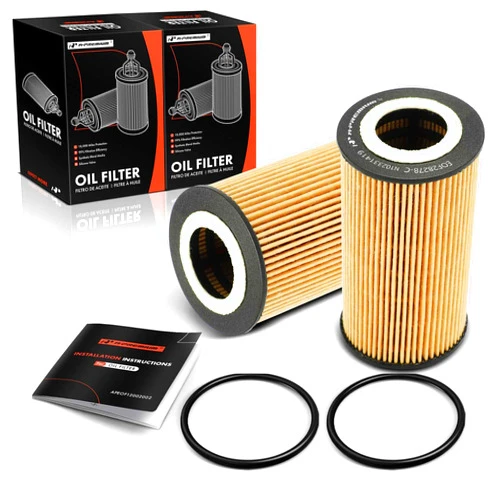 A-Premium 2-PC 10K Miles Protection Oil Filter Compatible with Porsche Cayenne 2003-2006, 911 1999-2011, Boxster 1997-2009, Cayman 2006-2009, 918 Spyder 2015, Carrera GT 2004-2005