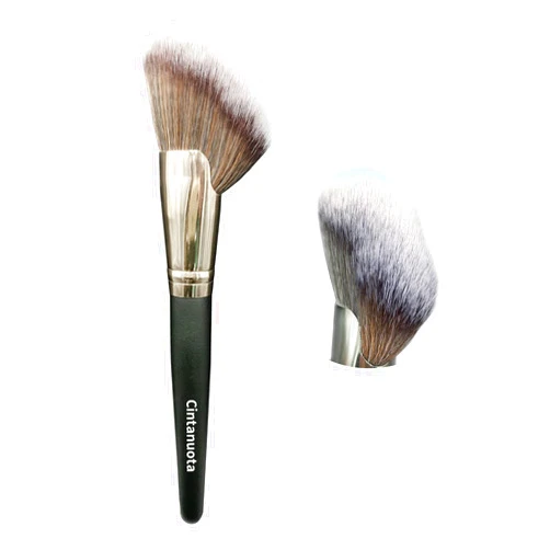Cintanuota Angled Face Contouring Brush, Ultra Soft and Dense Nanofiber Synthetic Brush for Cheeks, Forehead, Nose, Chin Blend Deepening Contour Polishing, Bronzing Powder, Blush Powder Liquid Cream