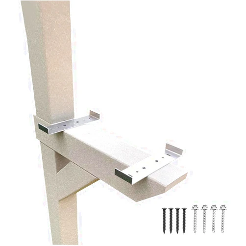 Tzbqrdj Mailbox Mounting Bracket, Heavy duty aluminum Rust-Free Metal mail box Mounting Bracket, Large Mailbox Fixture Fits Mailboxes with a 8”- Wide Floor