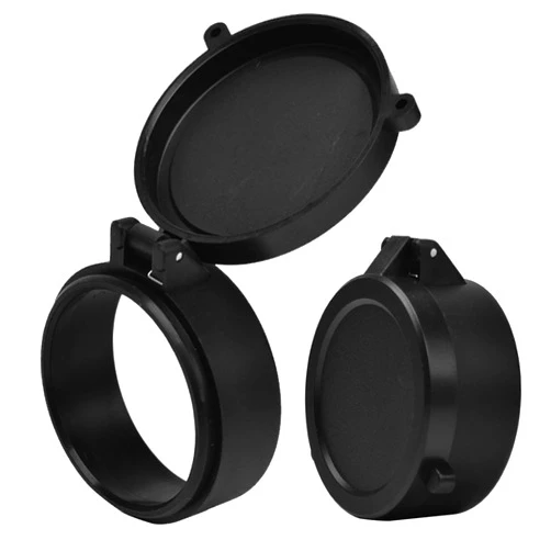 Yutetuter 2-Pack Scope Cover Optics Flip Cap Lens Cover Flip up Protector for Outdoors Hunting （Choose Your Size）