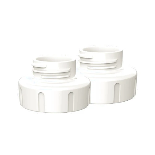 Dr. Brown's Narrow-to-Wide-Neck Baby Bottle Adapter for Customflow Double Electric Breast Pump, 2 pk