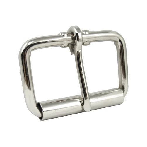 Springfield Leather Company SLC Roller Buckle, Nickel Plate, 2