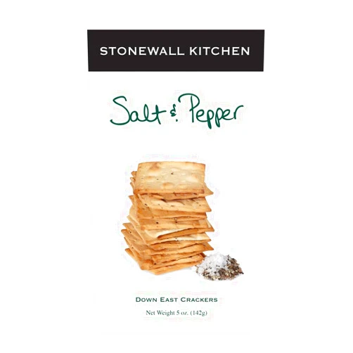 Stonewall Kitchen Salt and Pepper Crackers, 5 Ounces