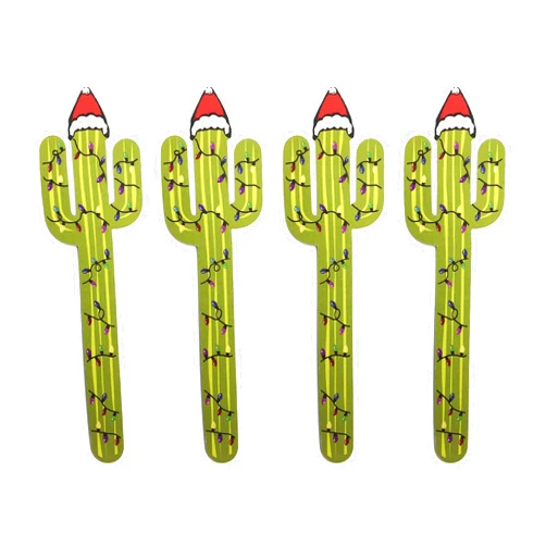 Sonoran Souvenirs 7 Inch Nail Files (4pcs/lot) Double-Sided Nail File Emery Board Set Gift Stocking Stuffer (Santa hat Cactus)