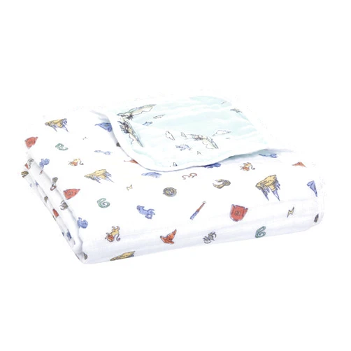 aden + anais Dream Blanket-Muslin Baby Blankets for Girls & Boys-Ideal Lightweight Newborn Nursery & Crib Blanket-Unisex Toddler & Infant Bedding-Shower & Registry Gift, Hogwarts Essentials