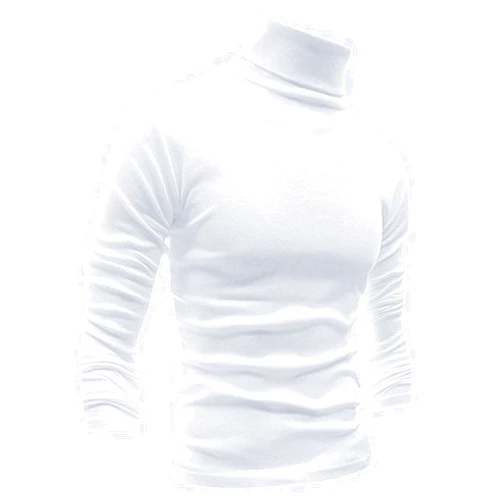 LONGBIDA Men Slim Fit Lightweight Long Sleeve Pullover Top Turtleneck T-Shirt