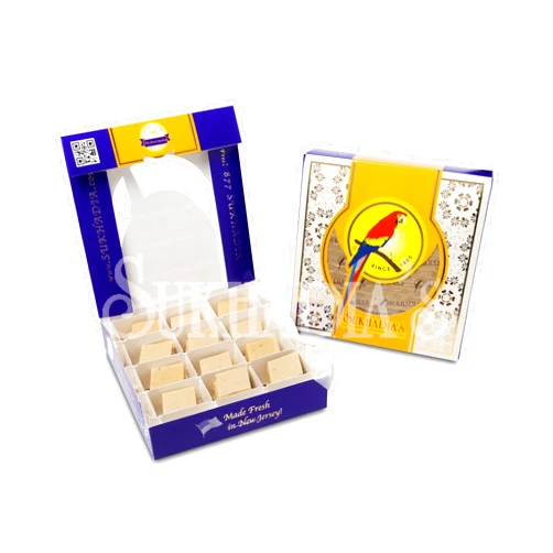 Sukhadia's Sukhadia Sweets - Kaju Katli - 16oz box (1LB) - Indian Mithai Gift - Freshly Made In USA