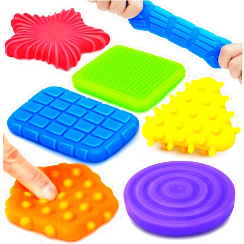 ZaxiDeel Squishy Sensory Toys for Kids Toddlers: Super Soft & Textured Sensory Fidget Toy for Autistic Children Special Needs | Stress Calming Toys for Kids | Baby Stocking Stuffers for Autism, ADHD